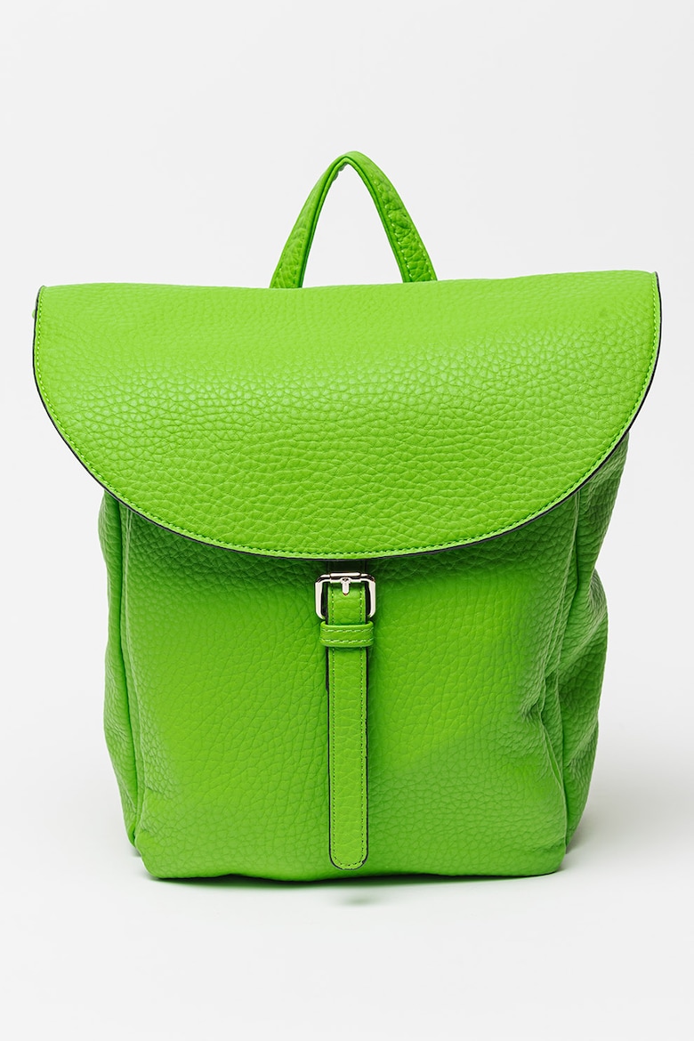 Рюкзак из экокожи с кепкой Francesca Rossi, зеленый