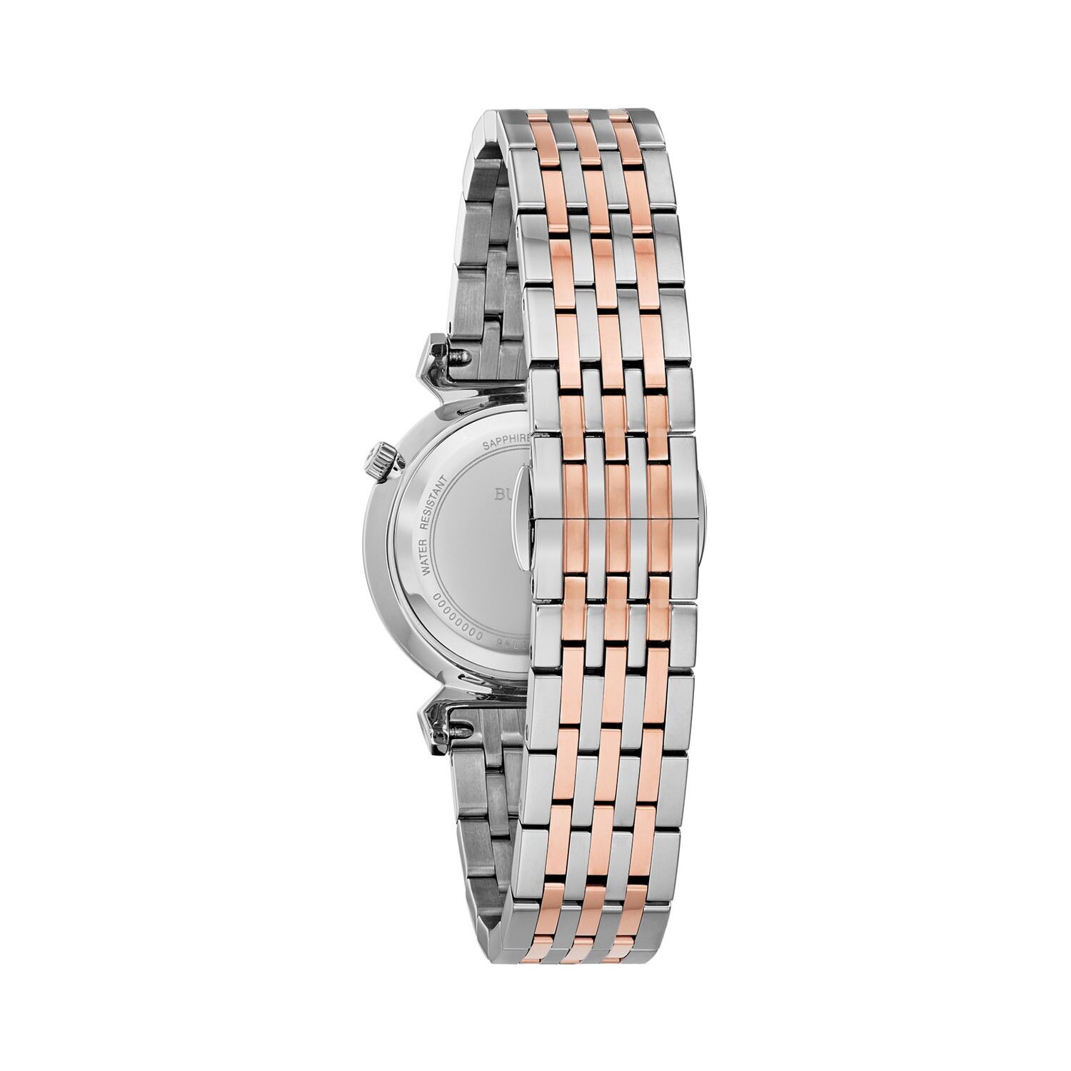 

Женские тонкие двухцветные часы Regatta Diamond Accent - 98P192 Bulova