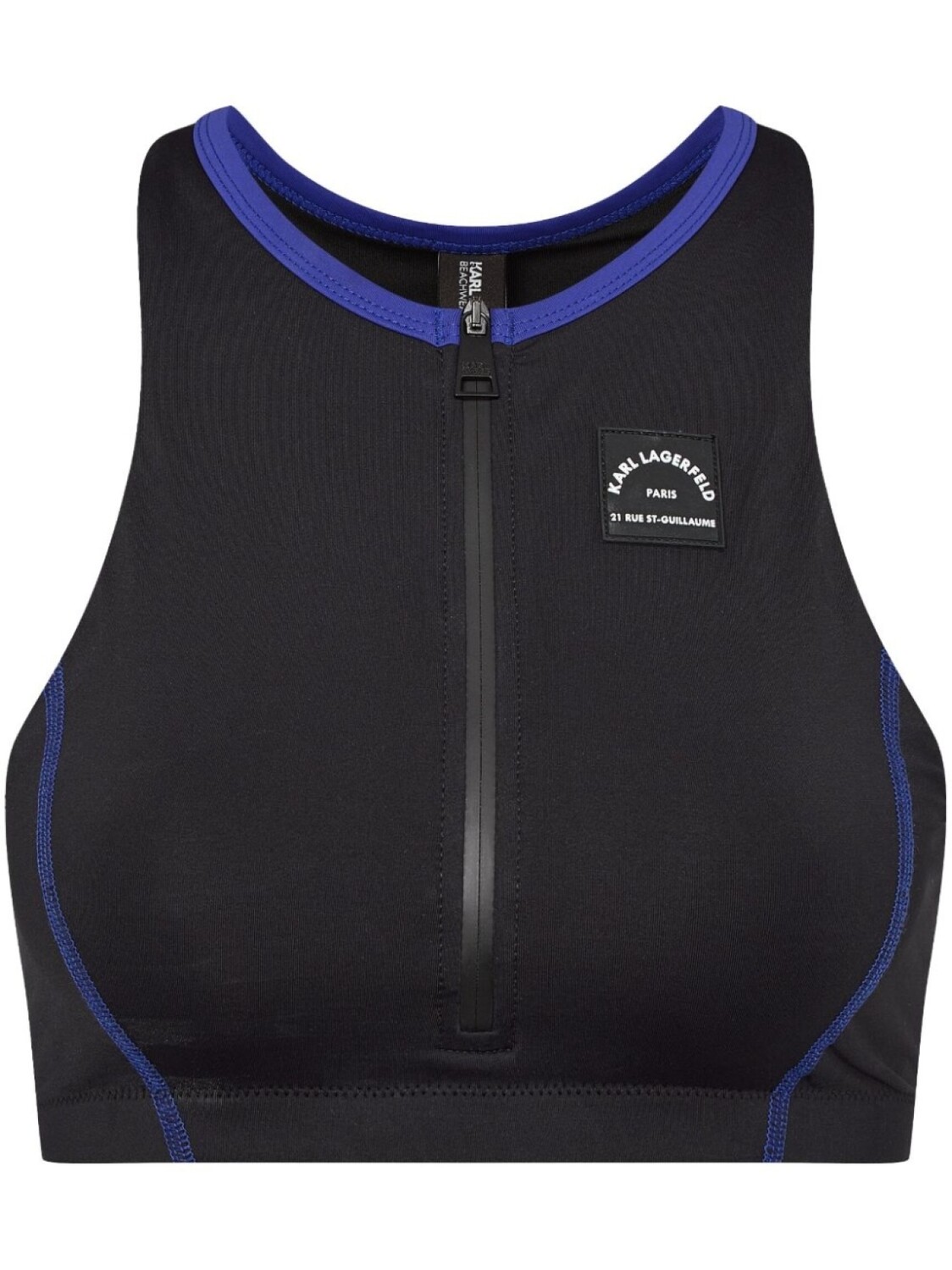 

Karl Lagerfeld топ для плавания Sporty Logo, черный
