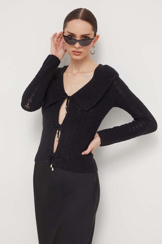 

Кардиган с добавлением шерсти Blugirl Blumarine, черный