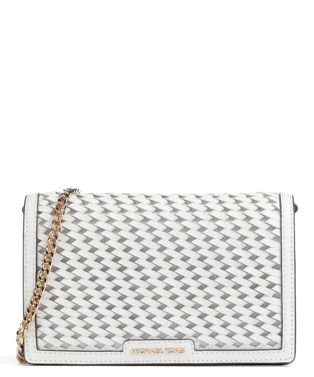 

Сумка через плечо Jet set из мелкозернистой яловой кожи Michael Kors, белый