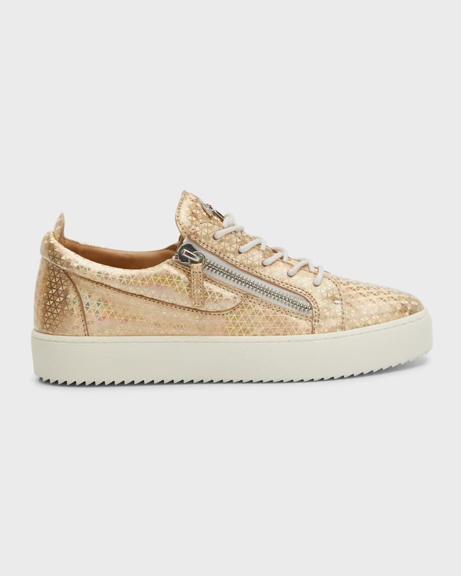

Мужские кожаные низкие кеды Rombetto с геометрическим рисунком Giuseppe Zanotti