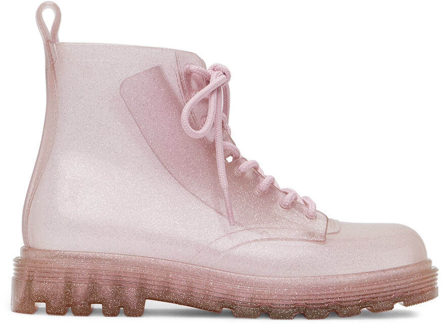 

Детские розовые ботинки Coturno Mini Melissa