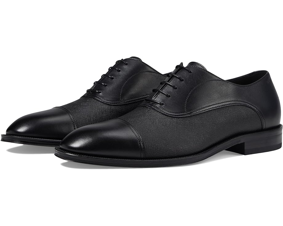 Оксфорды BOSS Derrek Leather Shoes, цвет Black Storm
