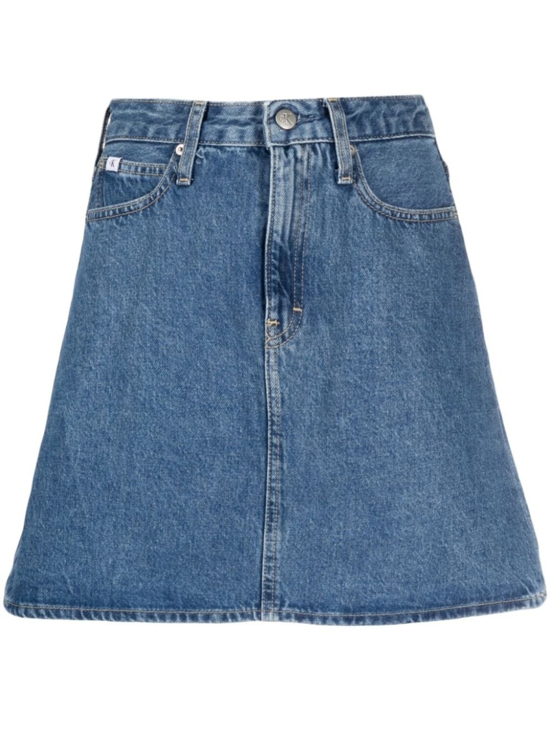 

Calvin Klein Jeans джинсовая мини-юбка с завышенной талией, синий