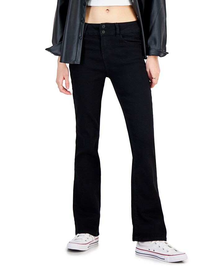 

Джинсы Bootcut со средней посадкой для юниоров Celebrity Pink, цвет Black Rinse