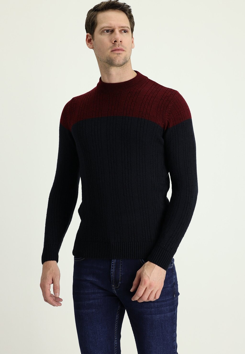 

Вязаный свитер SLIM FIT Kigili, цвет dark navy blue