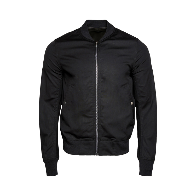 Куртка Rick Owens Reversible Bomber 'Black/Black Plaid', черный