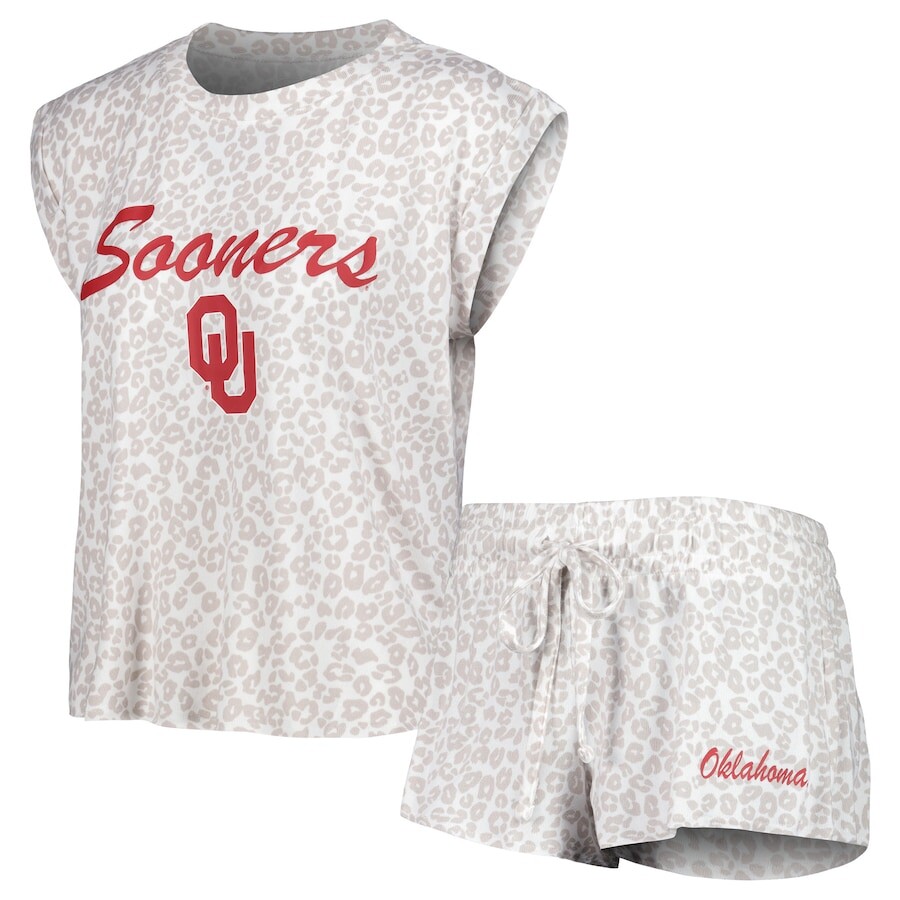 

Пижамный комплект Concepts Sport Oklahoma Sooners, кремовый