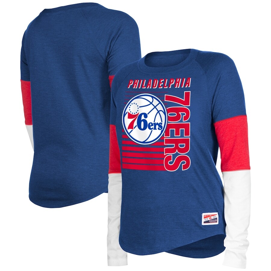 

Футболка с длинным рукавом New Era Philadelphia 76Ers, роял