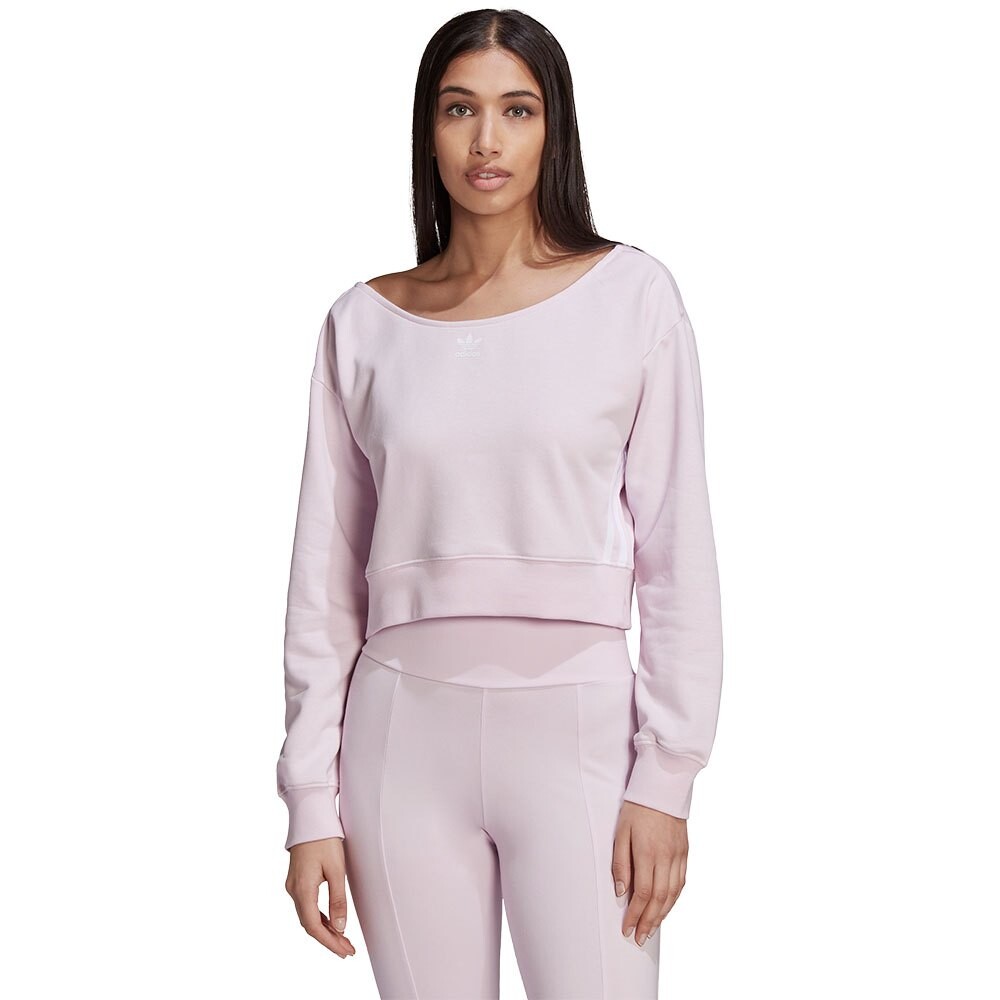 

Толстовка adidas Originals Slouchy Crew, розовый
