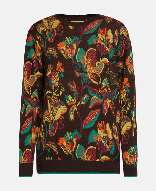 

Трикотажный пуловер органик Scotch & Soda, коричневый