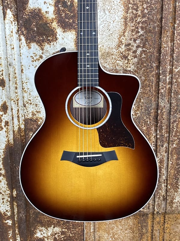 Акустическая гитара Taylor 214ce-SB DLX Grand Auditorium Layered Rosewood Acoustic-Electric