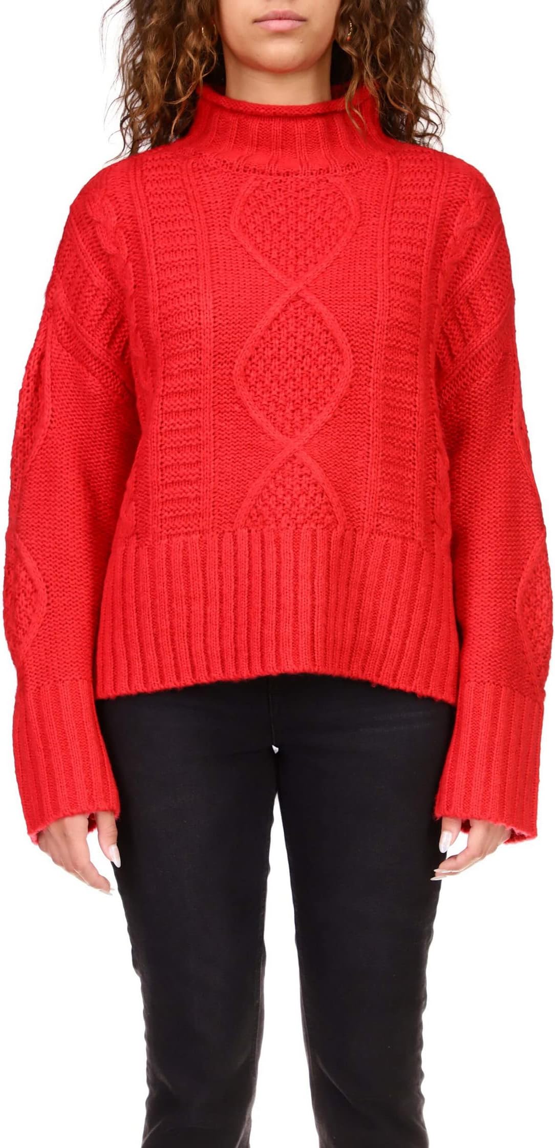 Утепленный вязаный свитер Sanctuary, цвет Rouge