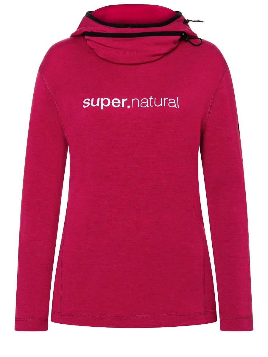 

Толстовка super.natural Merino Hoodie, розовый