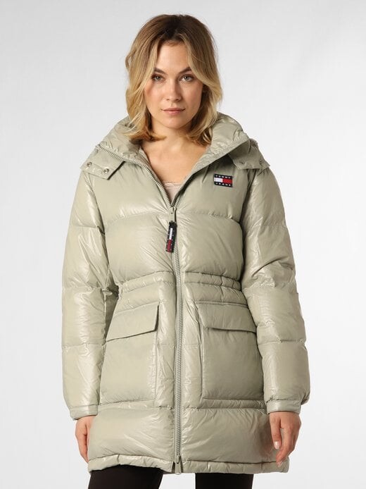 

Пуховое пальто Tommy Jeans, зеленый
