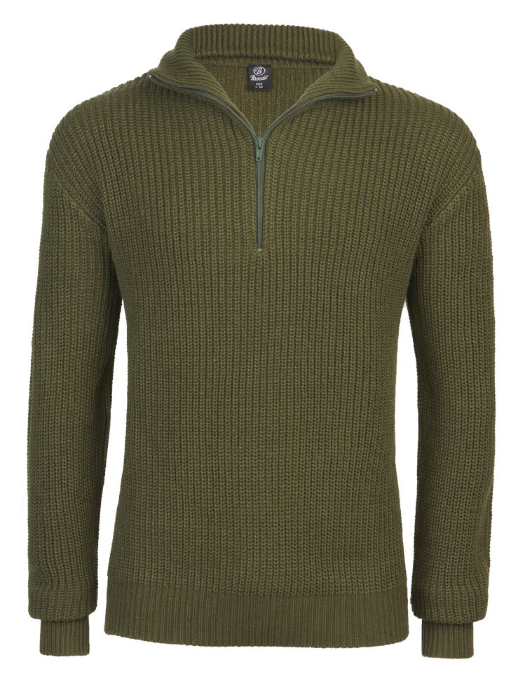 Пуловер Brandit Marine Troyer, зеленый