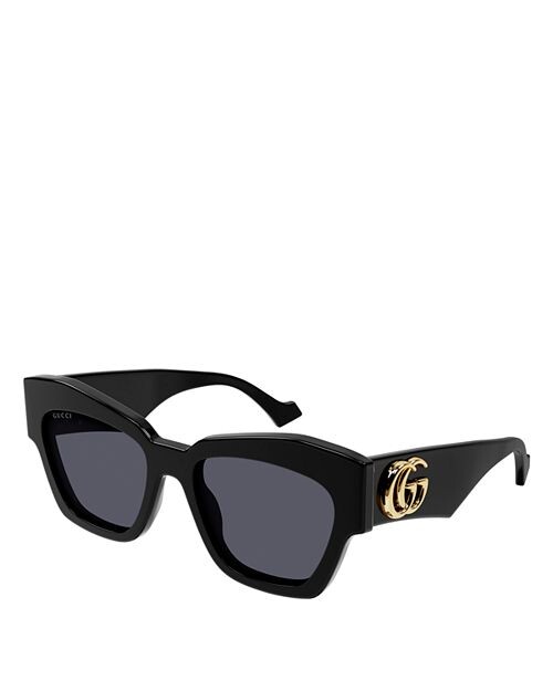 

GG1422S Солнцезащитные очки «кошачий глаз» Gucci Generation, 55 мм Gucci, цвет Black