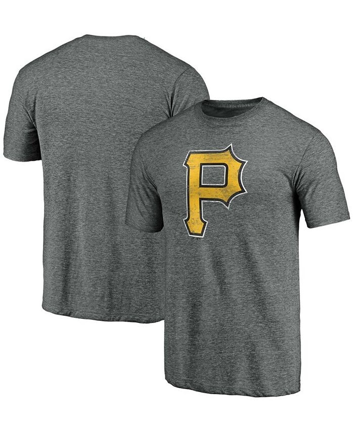 

Мужская темно-серая футболка Tri-Blend с официальным логотипом Pittsburgh Pirates Weathered Fanatics, серый