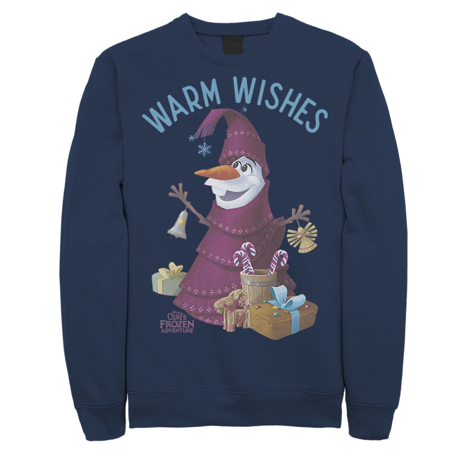 Мужской свитшот Frozen Olaf Warm Wishes Christmas Tree Disney