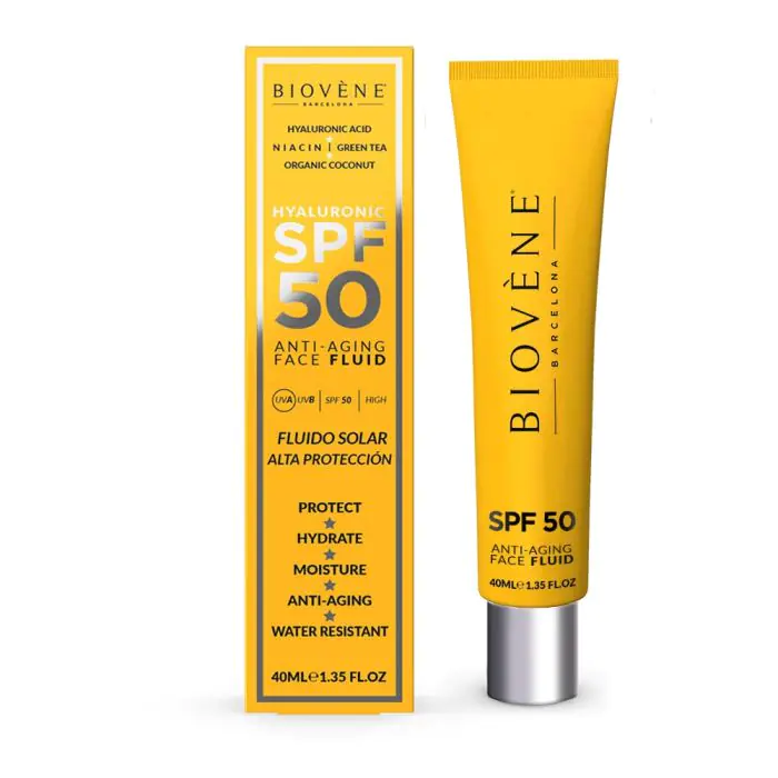 

Солнцезащитный крем solar fluido facial antiedad Biovène, цвет 50