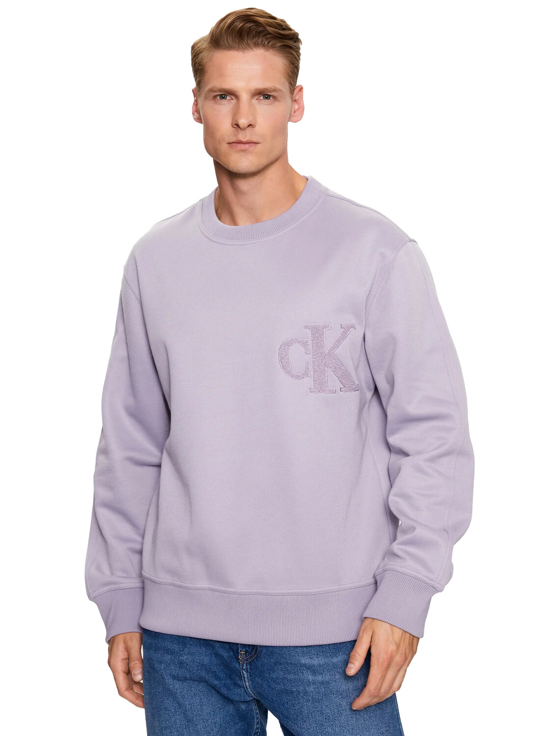 

Calvin Klein Essential толстовка с круглым вырезом, фиолетовый