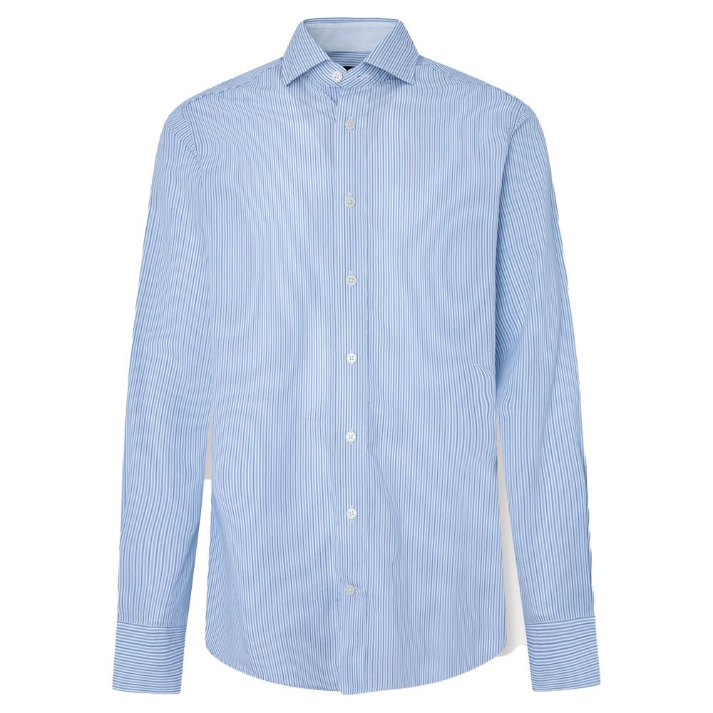 

Рубашка с длинным рукавом Hackett Two Tone Pop Stripe, синий