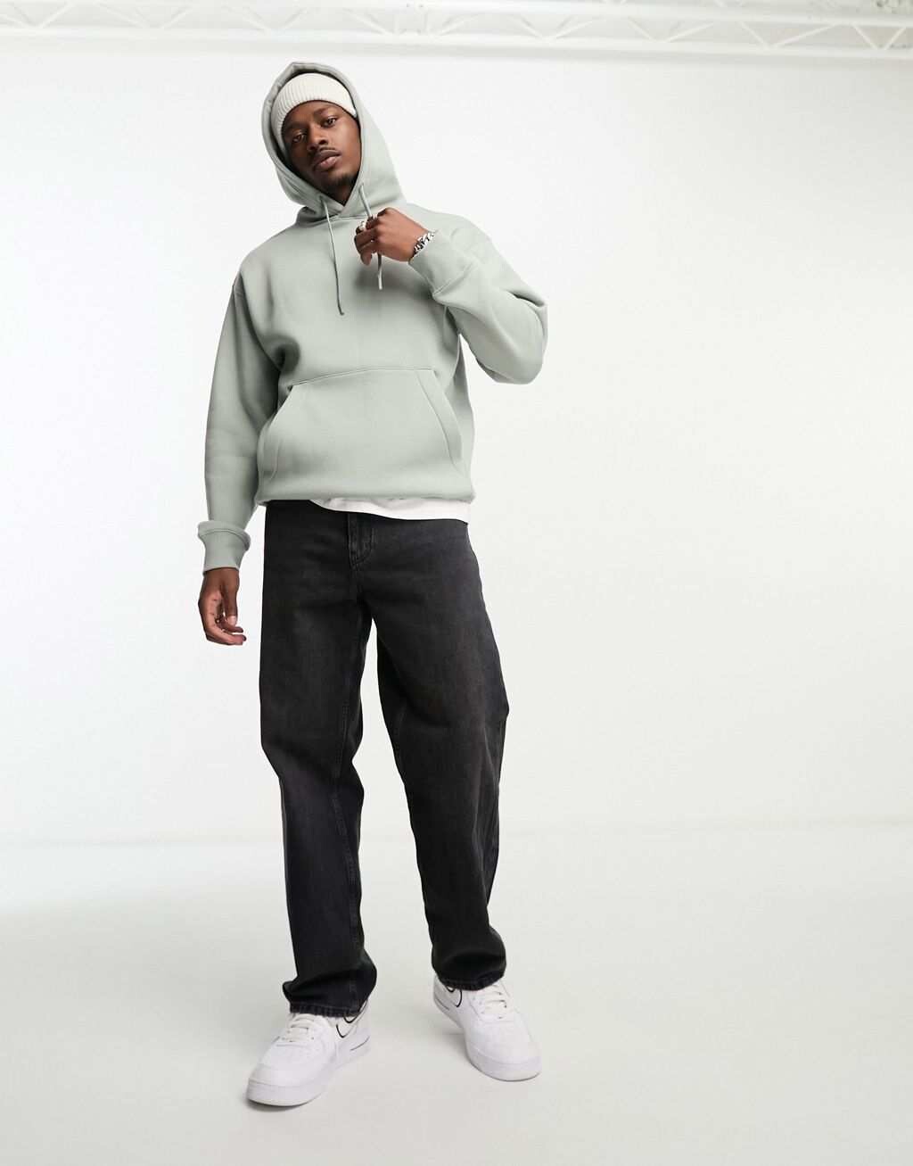 

Зеленое худи Pull&Bear, Зеленый