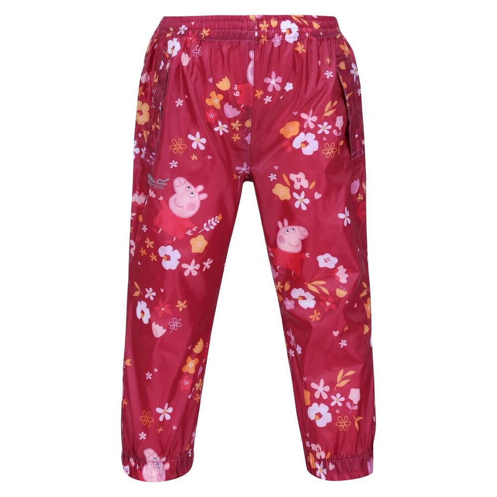 

Брюки Regatta Floral Peppa Pig Packaway Waterproof, розовый