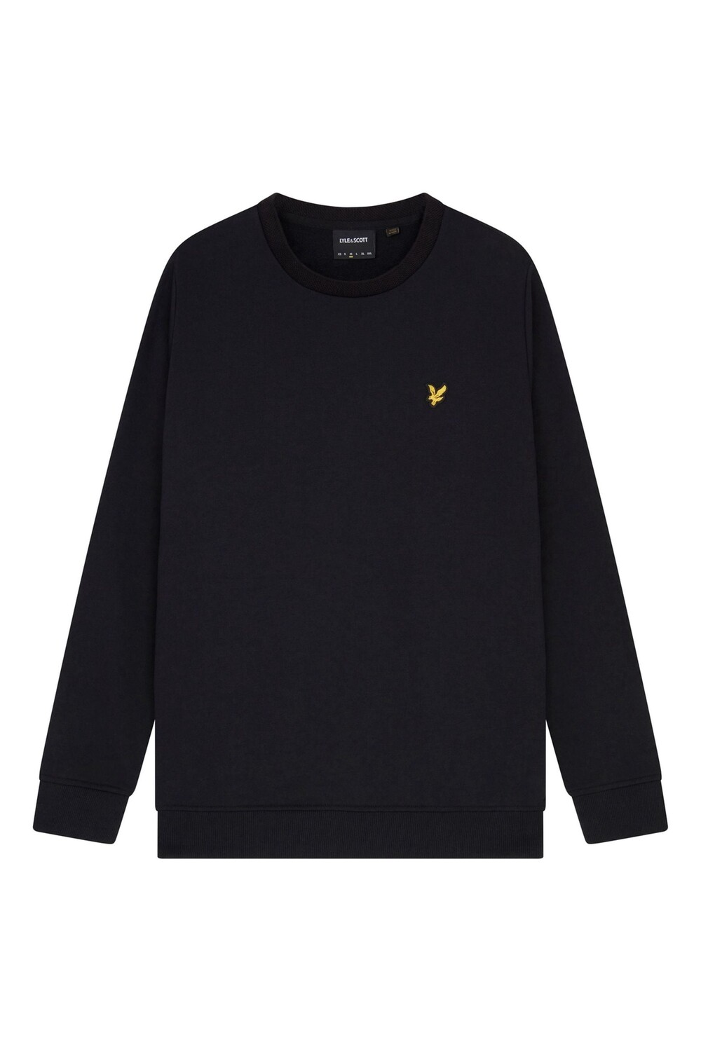 

Черный свитшот с круглым вырезом и вставкой Lyle & Scott, черный