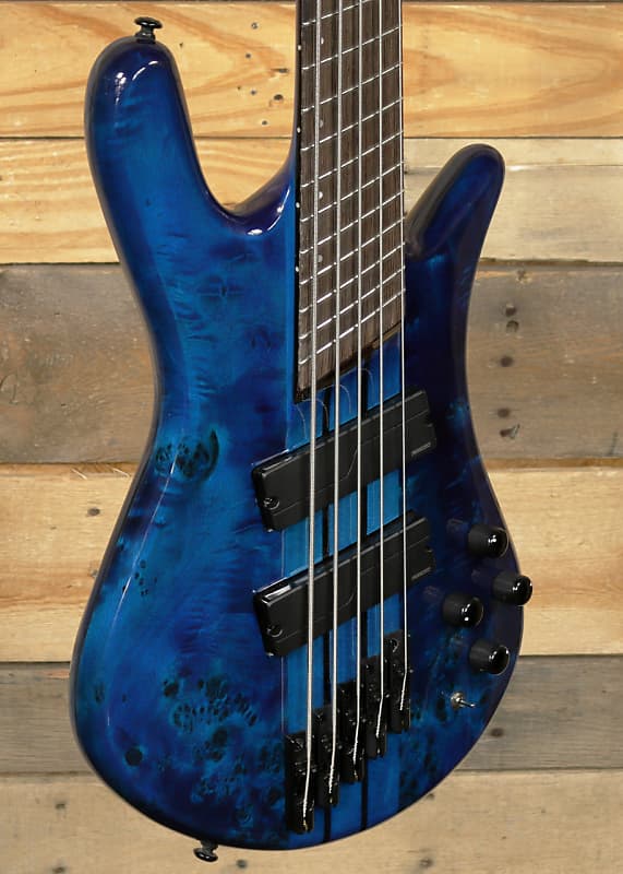 Басс гитара Spector NS Dimension 5-String Bass Black & Blue w/ Gigbag