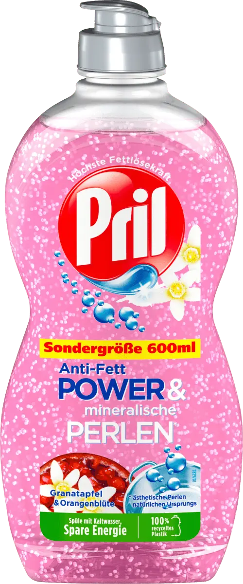 

Жидкость для мытья посуды Power Жемчуг Гранат Апельсин 600мл Pril