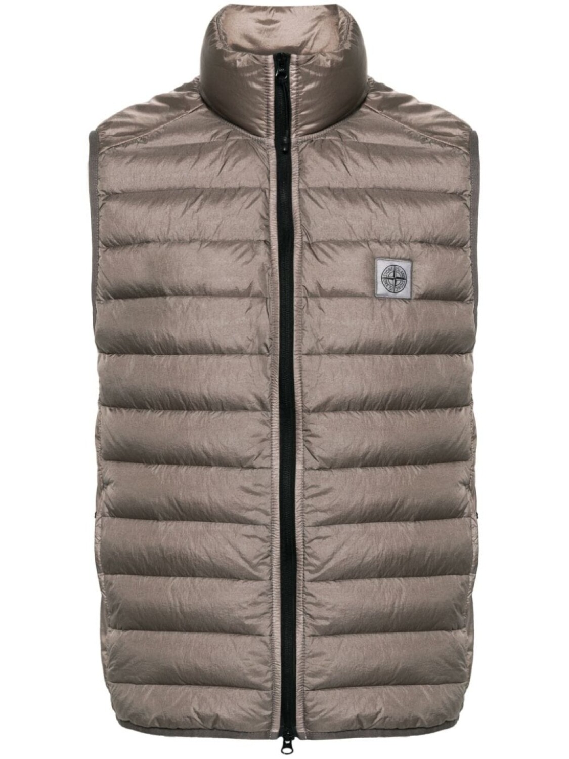 

Stone Island дутый жилет с нашивкой Compass, коричневый