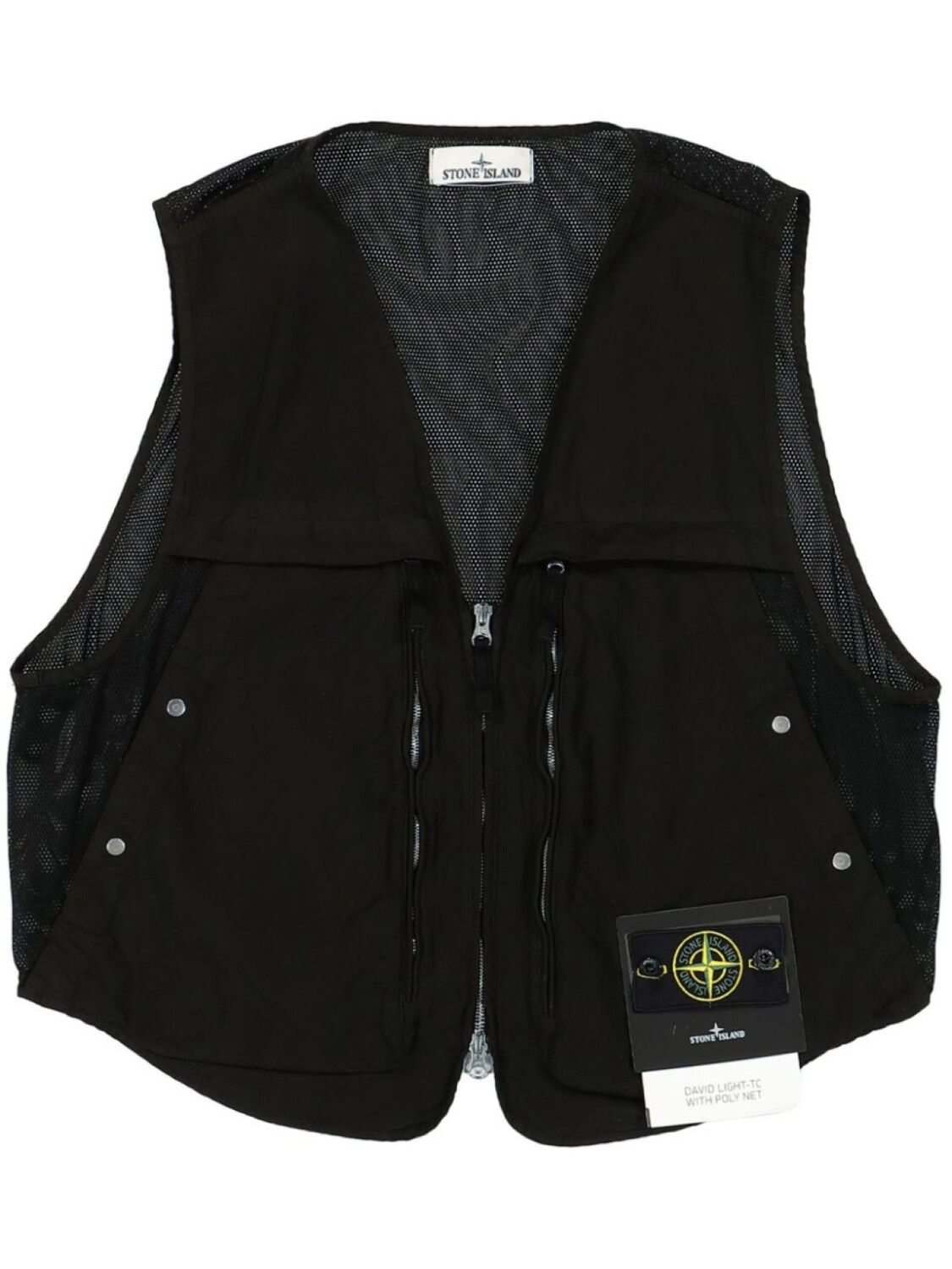 

Stone Island жилет с логотипом Compass, черный