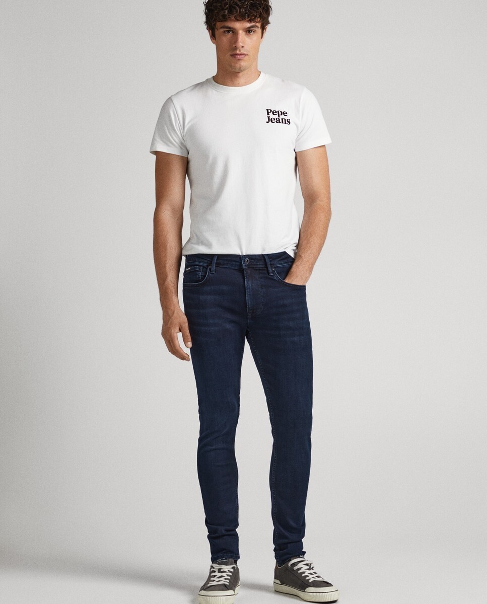 

Мужские джинсы скинни Finsbury темно-синего цвета Pepe Jeans, синий