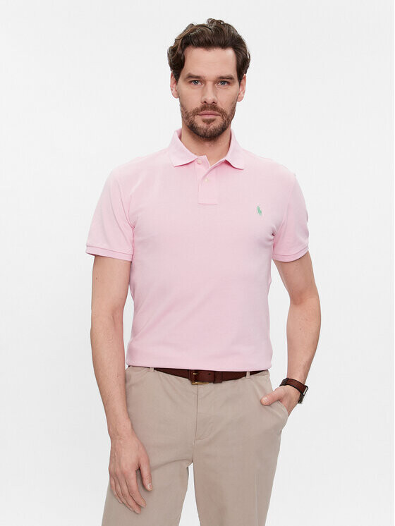 

Рубашка-поло узкого кроя Polo Ralph Lauren, розовый