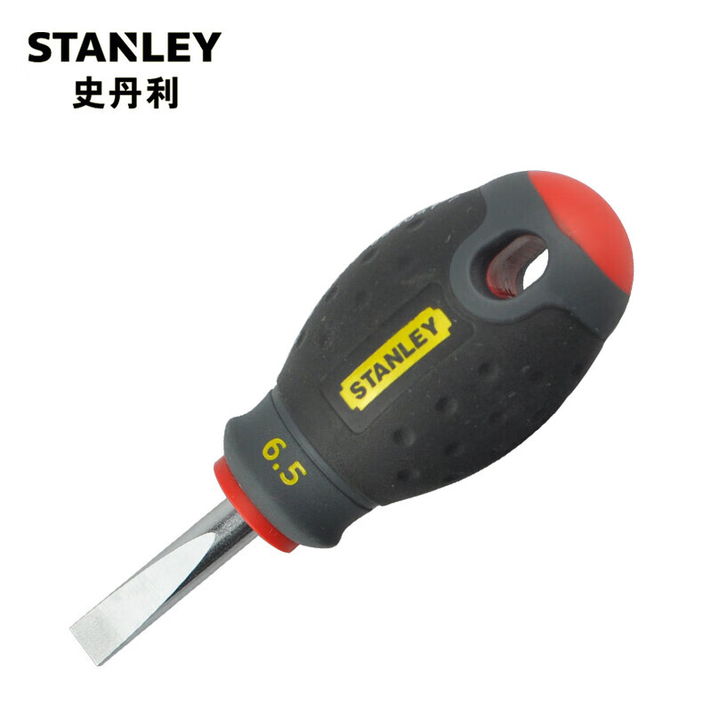 STANLEY Отвертка шлицевая Stanley с трехцветной ручкой 6,5х30мм 65-404-14 1 комплект (всего 2 шт.)