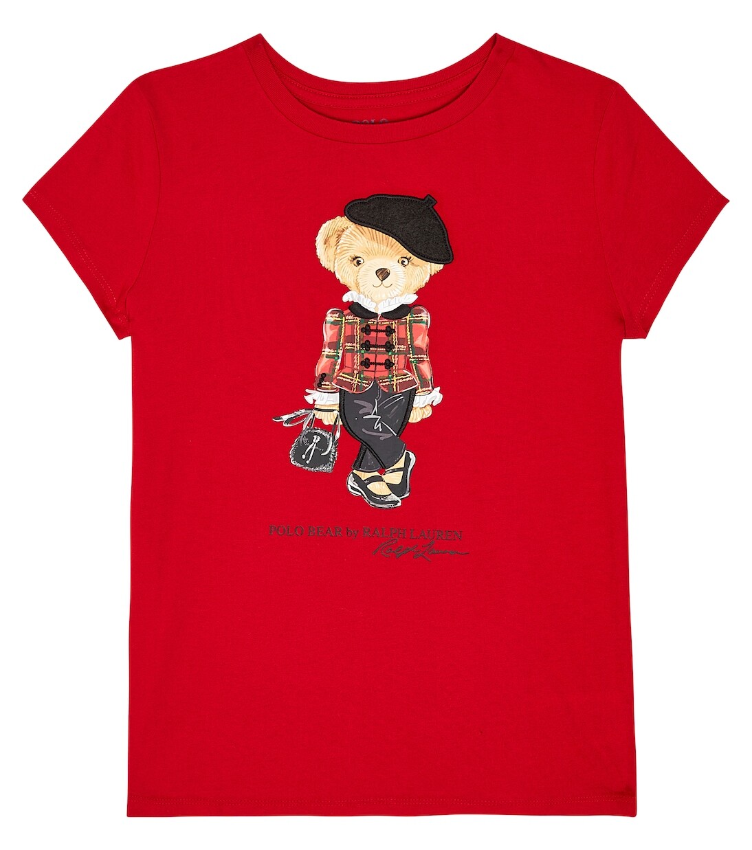 

Футболка polo bear из хлопкового джерси Polo Ralph Lauren Kids, красный