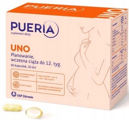 Pueria Uno, пищевая добавка, 60 капсул USP Zdrowie