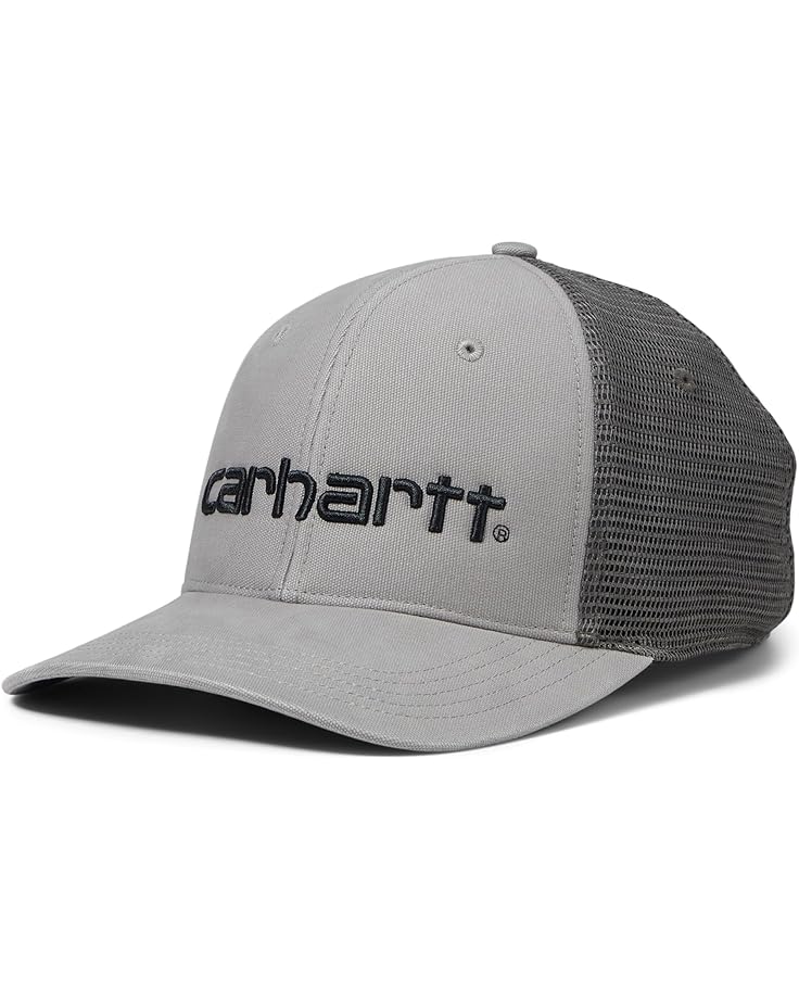Кепка Carhartt Canvas Mesh-Back Logo, цвет Asphalt/Black