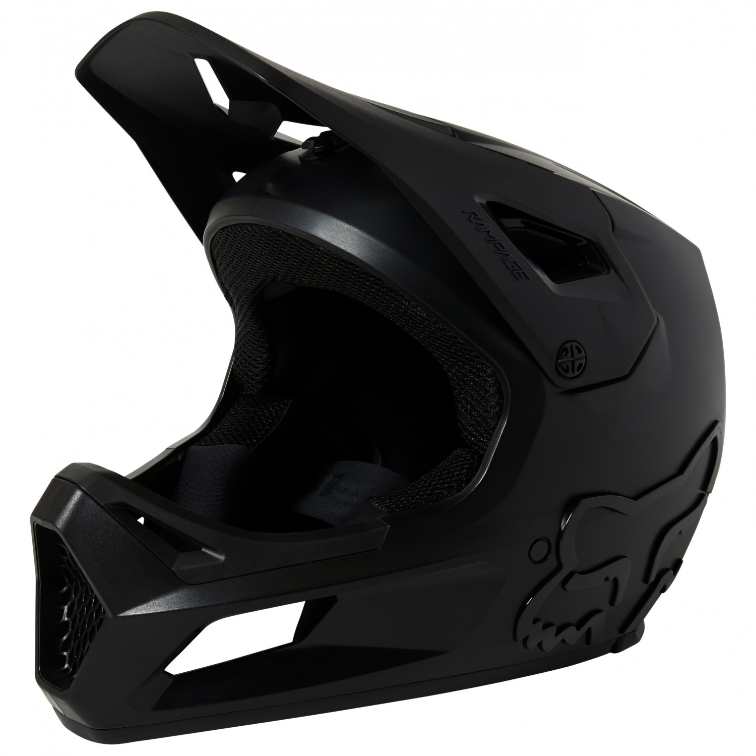 Велосипедный шлем Fox Racing Rampage, цвет Black/Black козырек к шлему fox rampage pro carbon visor aqua черно красный пластик 04119 246 os