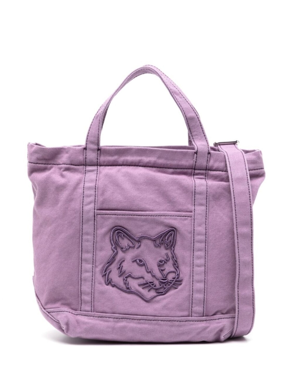 

Maison Kitsuné сумка-тоут Fox Head, фиолетовый