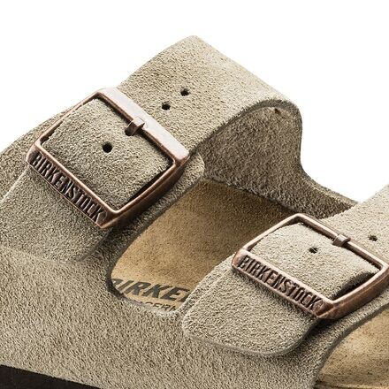 Замшевые сандалии Arizona мужские Birkenstock, цвет Taupe Suede