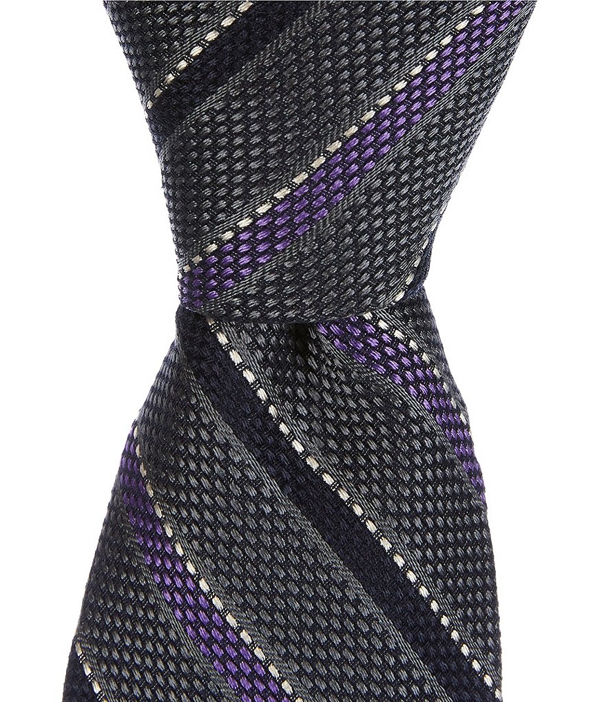 Cremieux Multi Stripe 3Шелковый галстук, серый