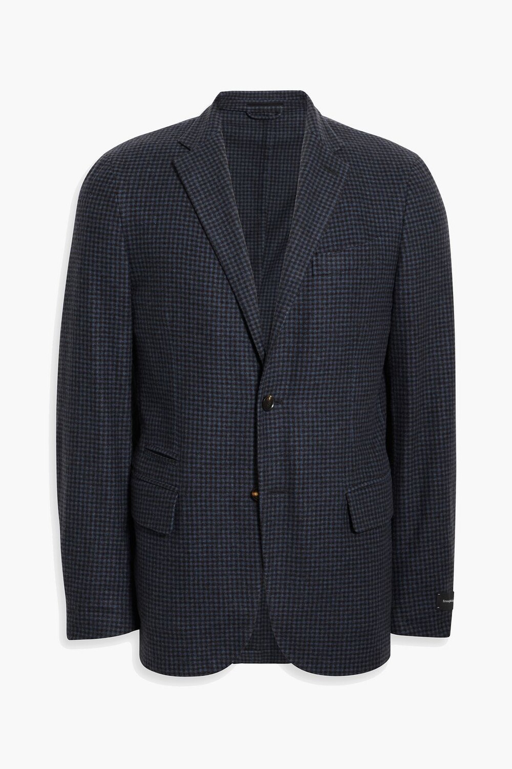 

Блейзер из кашемирового фетра в клетку ZEGNA, черный