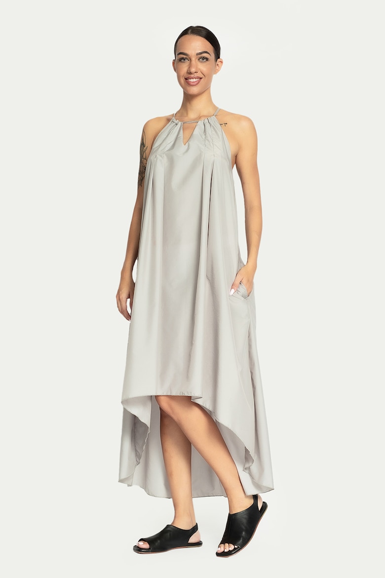 Асимметричное платье без рукавов Antonia M, серый