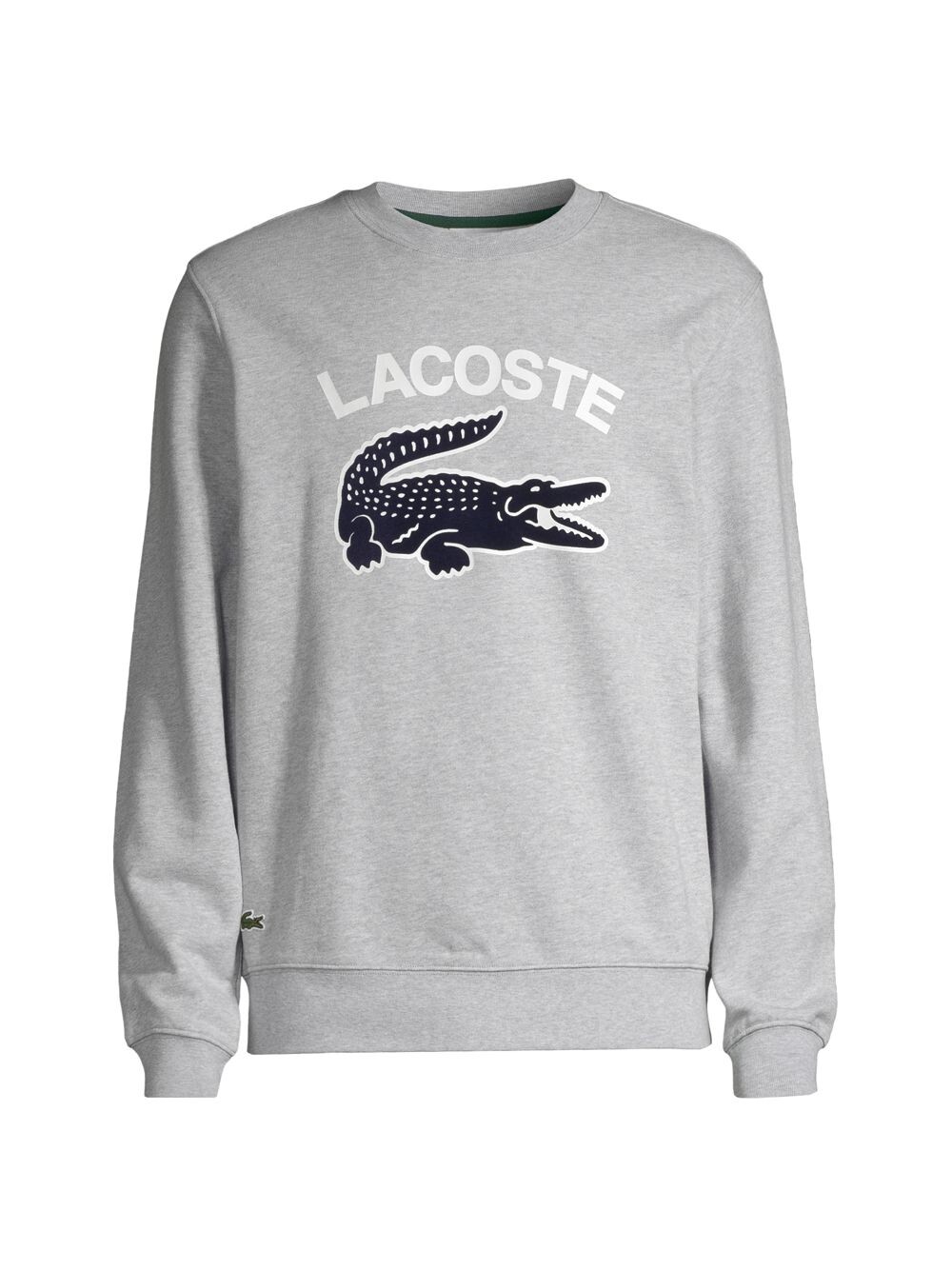 

Толстовка с круглым вырезом под крокодила Lacoste, Серый