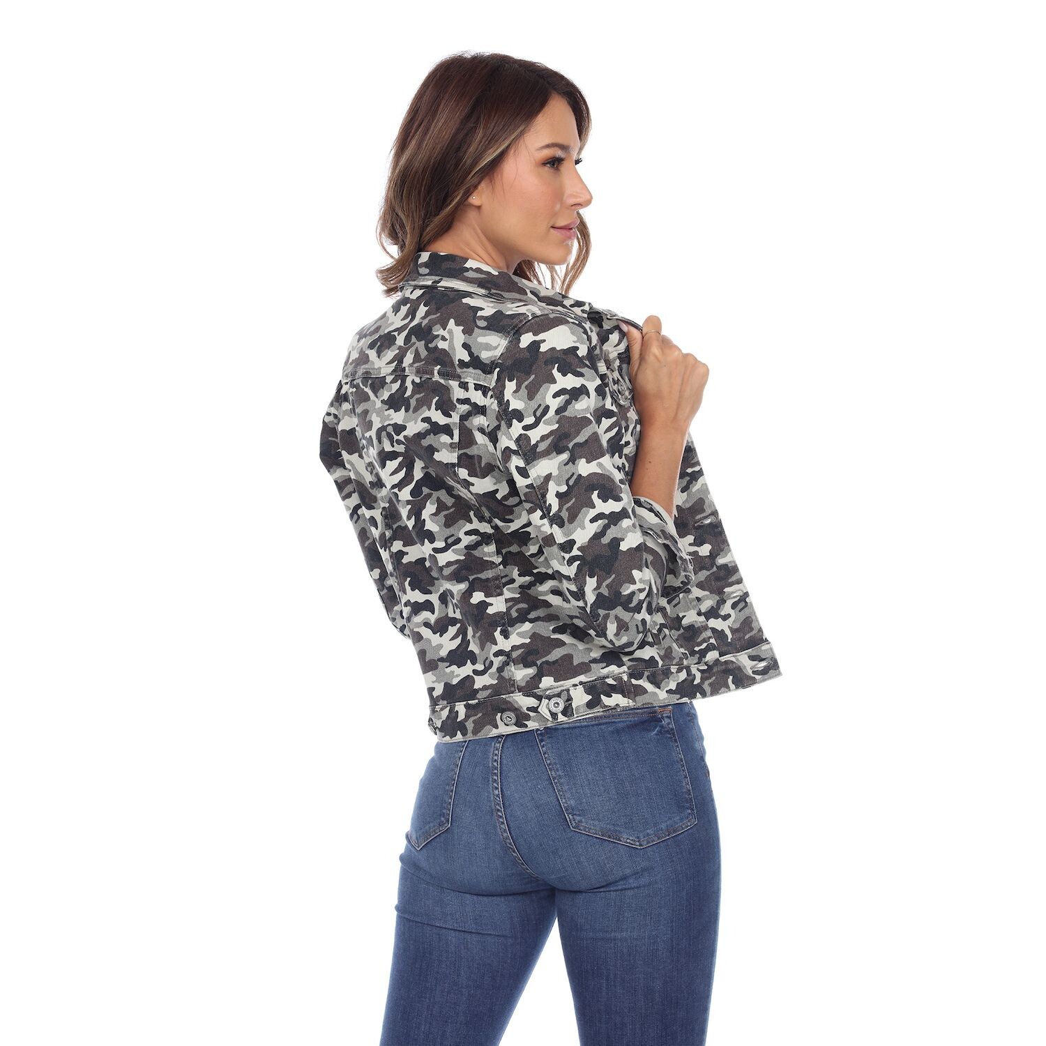 

Женская джинсовая куртка White Mark Camo White Mark, серый