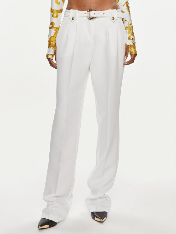 

Тканевые брюки узкого кроя Versace Jeans Couture, белый