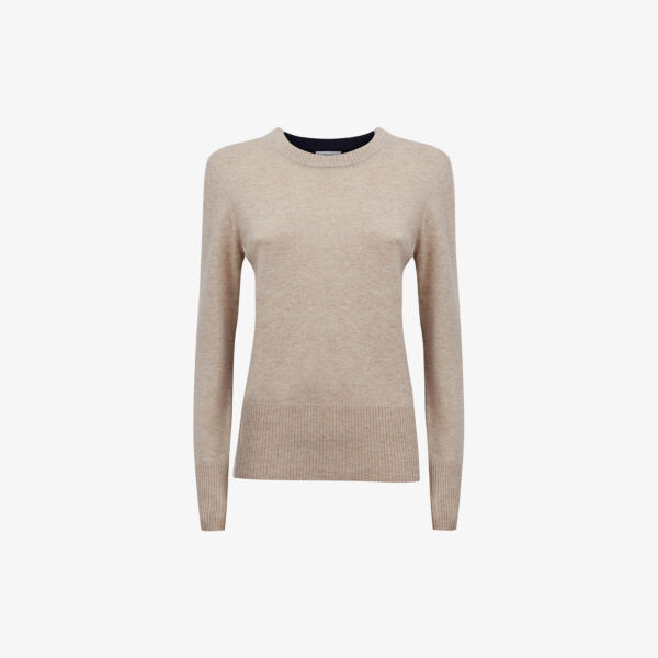 

Джемпер Addison из смесовой шерсти в стиле колор-блок Reiss, темно-синий